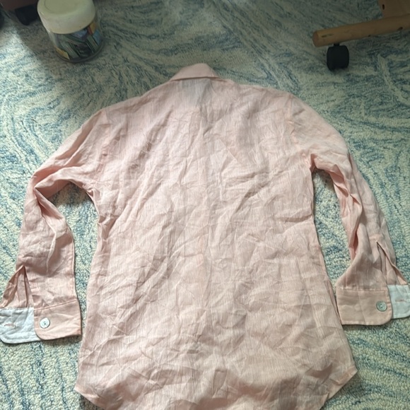 Tasha polizzi TP saddleblanket and co 100% linen mother-of-pearl button top s - Picture 6 of 6